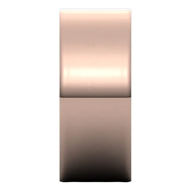10K Rose Gold Flat Ultra-Light Wedding Band, 8 mm Wide