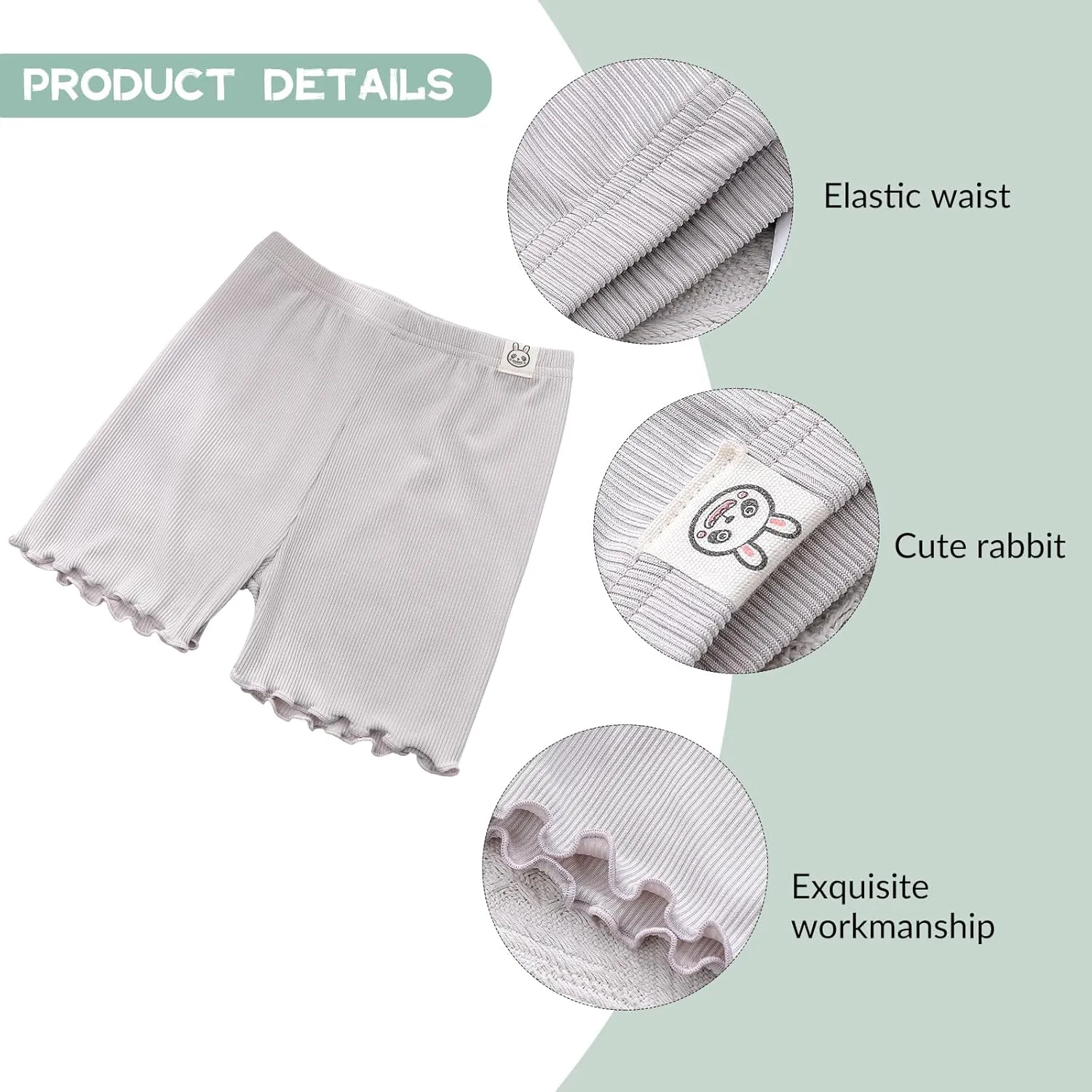 4 Pack Bike Shorts for Girls - Toddler, Kid, Dance & Ice Silk Shorts