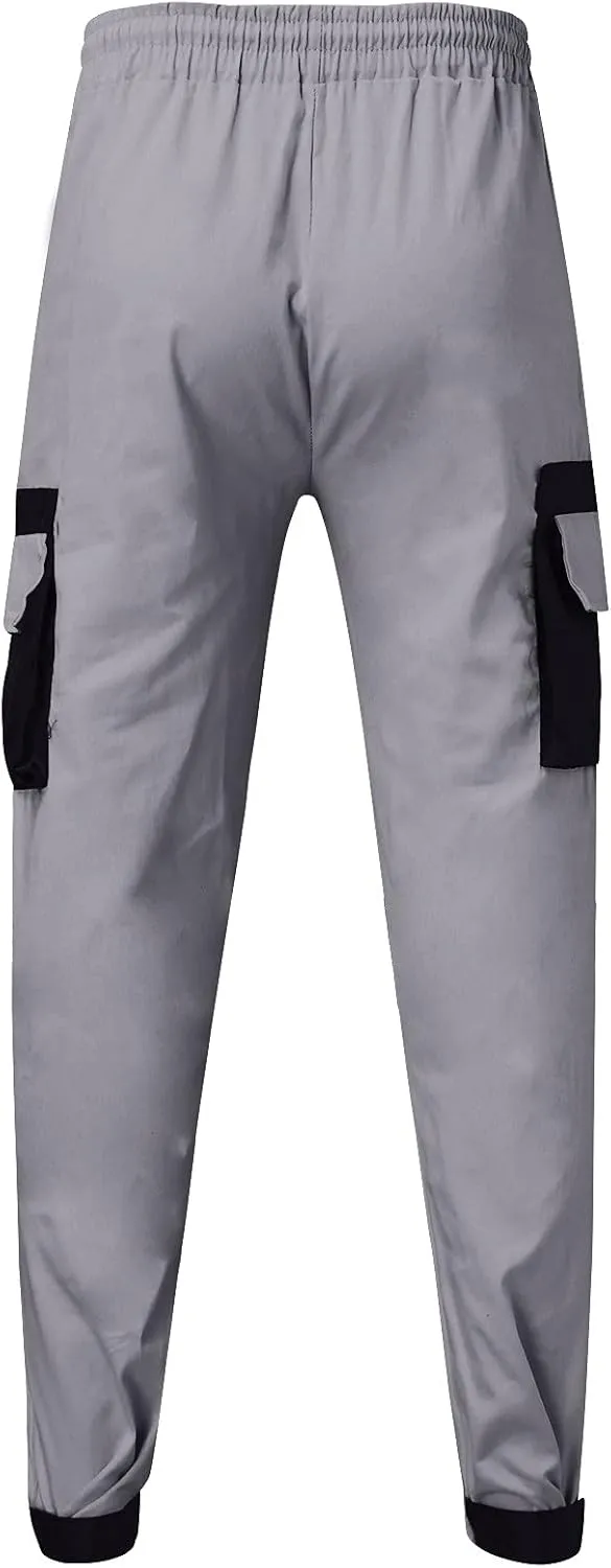 Cargo Pants for Men Big and Tall, Camouflage Pants Men's Sports Casual Jogging Trousers Lightweight Hiking Work Pants
