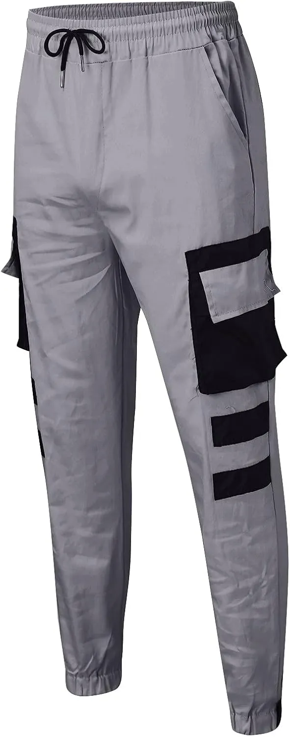 Cargo Pants for Men Big and Tall, Camouflage Pants Men's Sports Casual Jogging Trousers Lightweight Hiking Work Pants