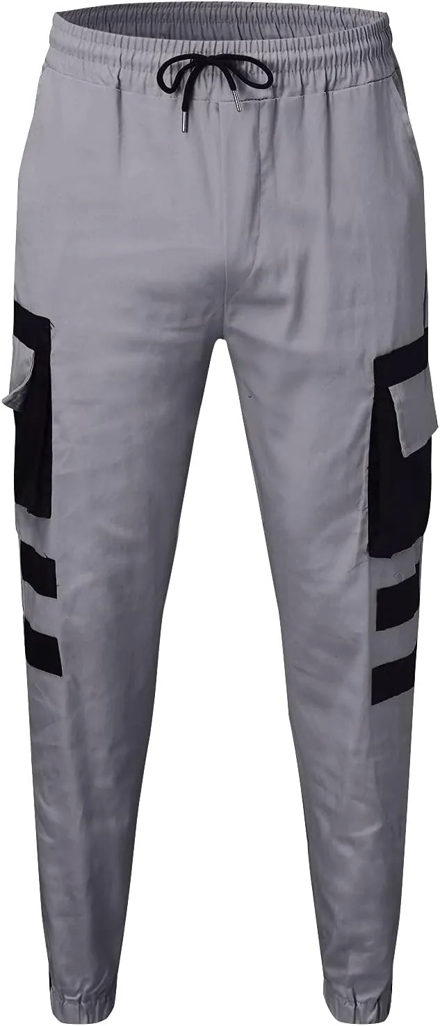 Cargo Pants for Men Big and Tall, Camouflage Pants Men's Sports Casual Jogging Trousers Lightweight Hiking Work Pants