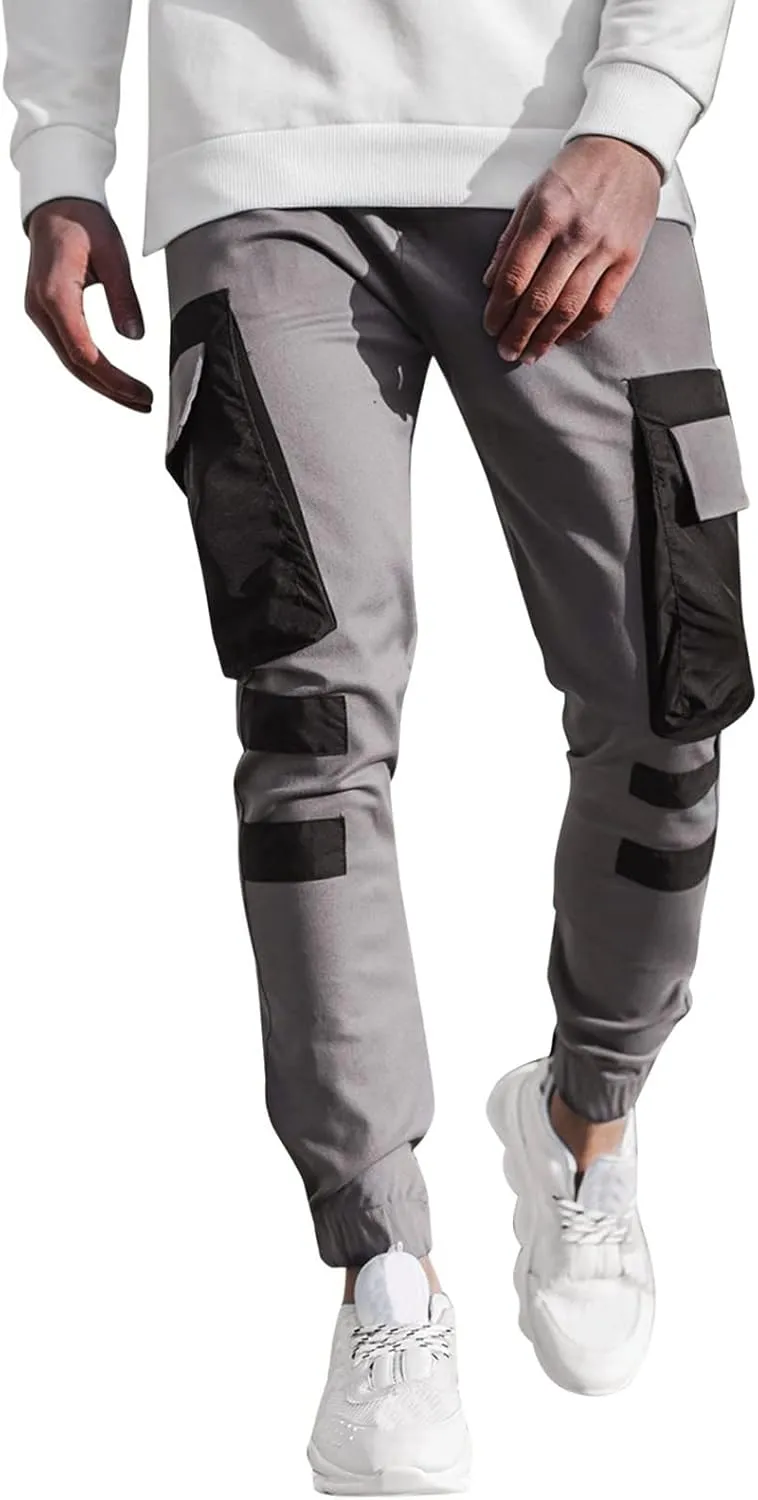 Cargo Pants for Men Big and Tall, Camouflage Pants Men's Sports Casual Jogging Trousers Lightweight Hiking Work Pants