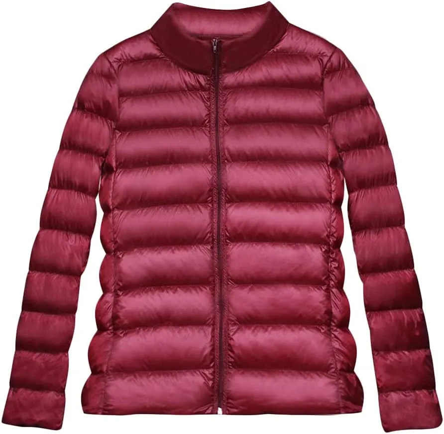 EFOFEI Womens Winter Ultra Light Weight Outwear Packable Puffer Down Coat