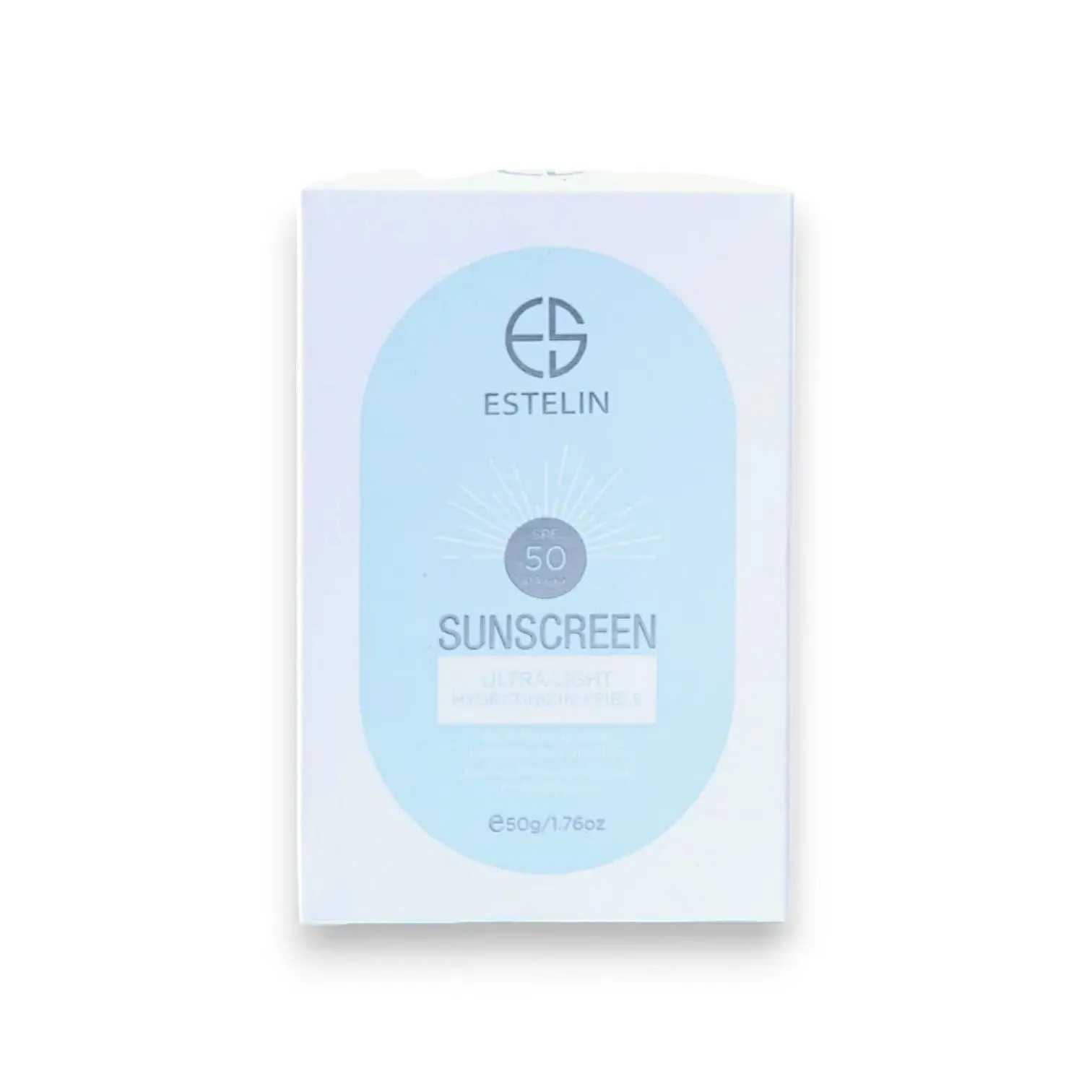 Estelin Sunscreen Spf 50 Ultra Light Hydrating Invisible 50g