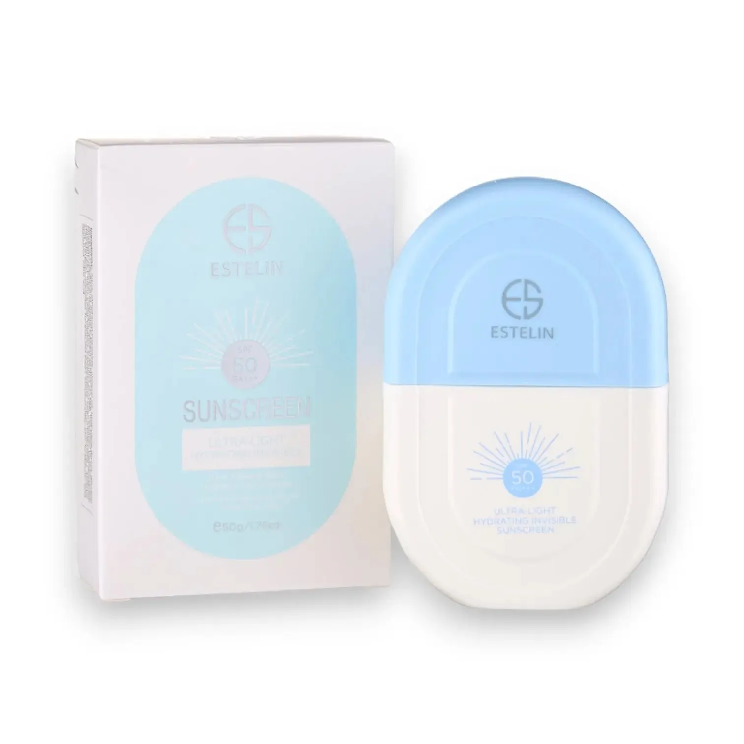 Estelin Sunscreen Spf 50 Ultra Light Hydrating Invisible 50g