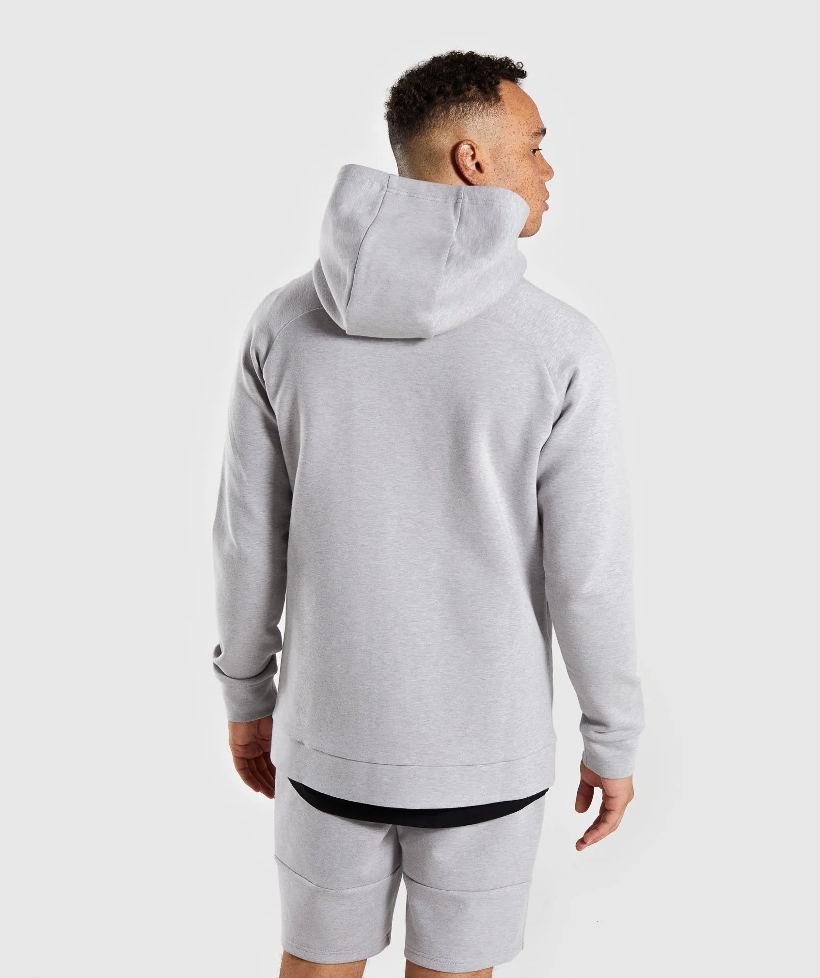 Gymshark Ultra Zip Hoodie - Light Grey Marl