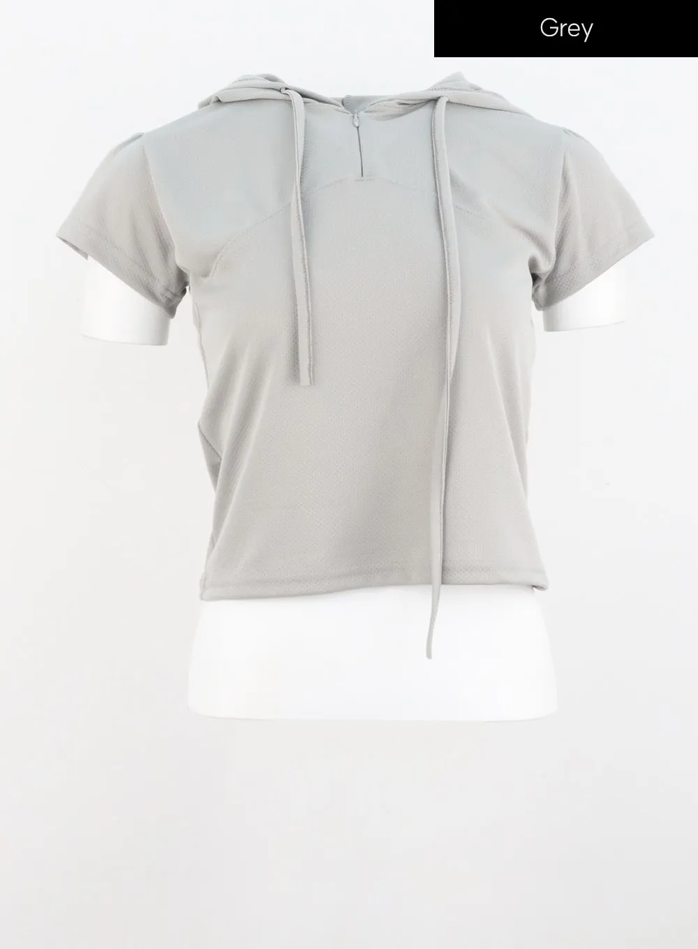 Half Zip-Up Hoodie Tee IL303