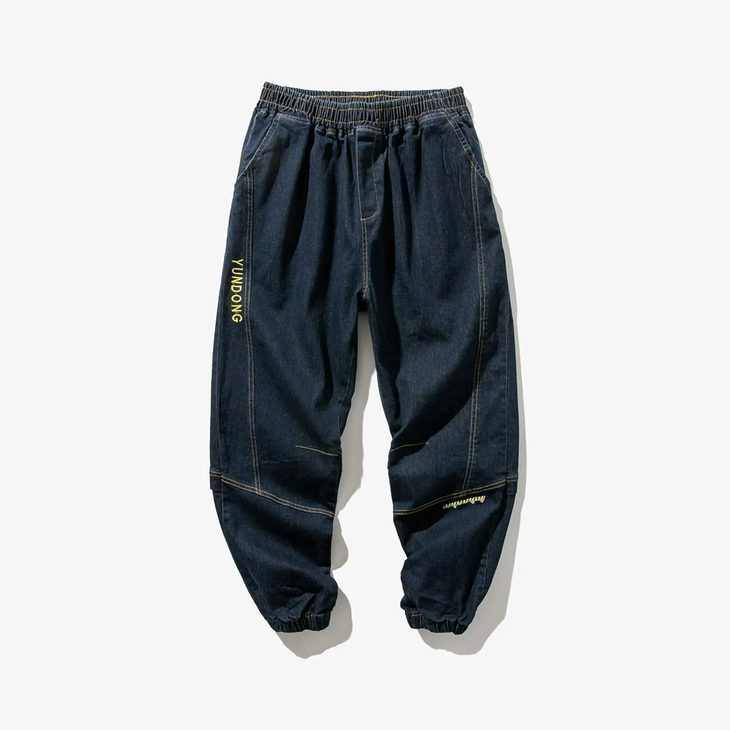 Men's Harem Pants Casual Fashion Drawstring Elastic Waist Jogger Sweatpants with Pockets Baggy Hiking Workout Trouser