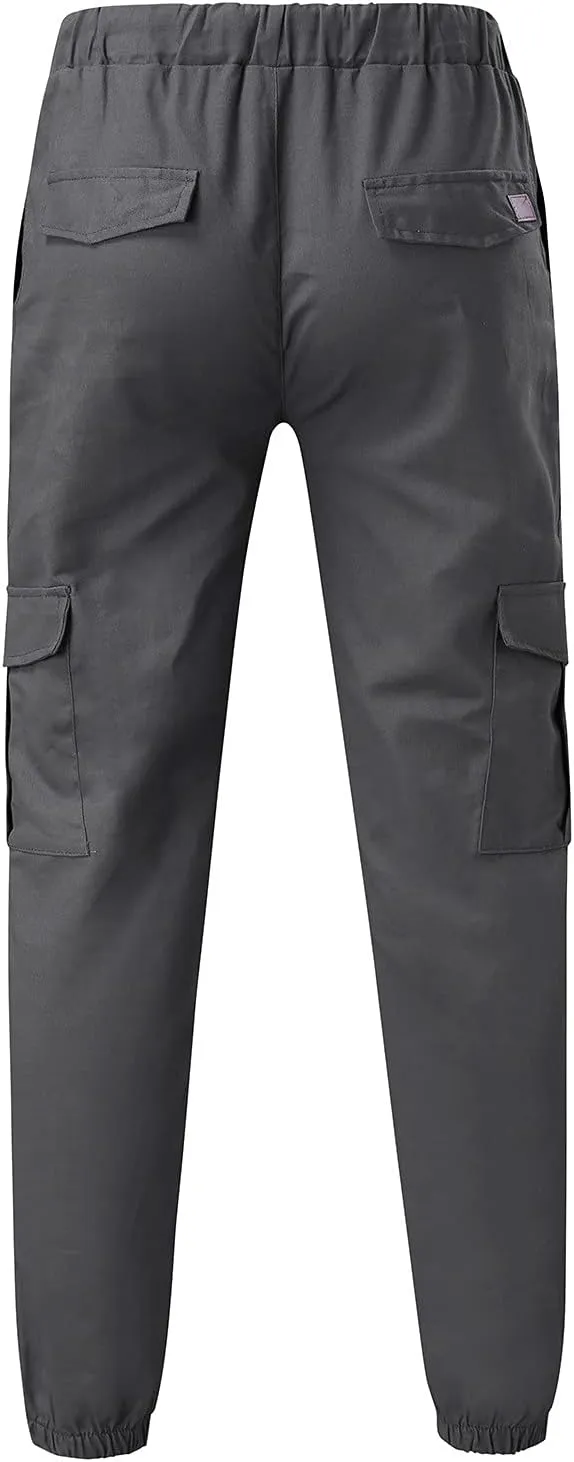 Mens Workout Cargo Sweatpants Casual Trousers Pants Sweatpants for Men with Pockets Men's Basic Active Tapered Jogger