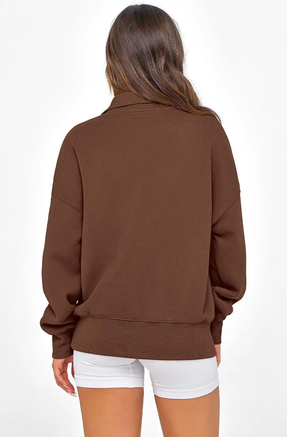 PRETTYGARDEN Womens Half Zip Sweatshirts Fleece Hoodies 2024 Trendy Long Sleeve Pullover Tops Fall Winter Outfits with Pocket