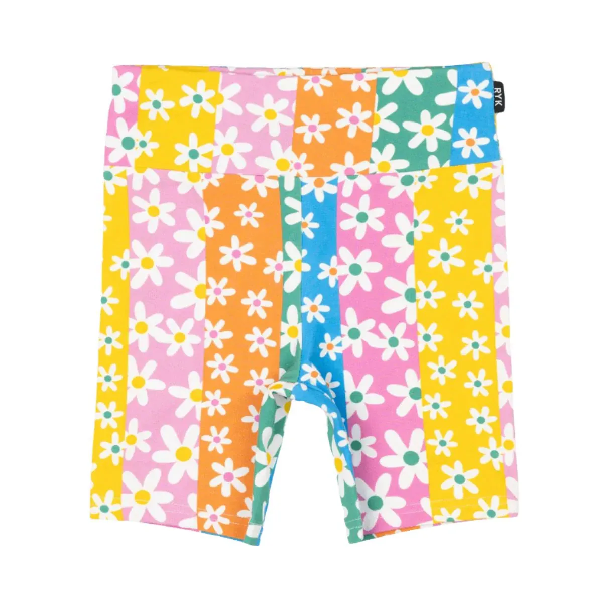 Rock Your Baby Floral Stripes Bike Shorts