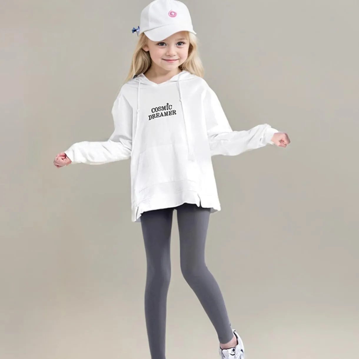 WEONEDREAM Girls Stretchy Leggings Toddler Girls Long Pants Spandex Leggings for Athletic Yoga Biking Dance