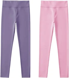 WEONEDREAM Girls Stretchy Leggings Toddler Girls Long Pants Spandex Leggings for Athletic Yoga Biking Dance